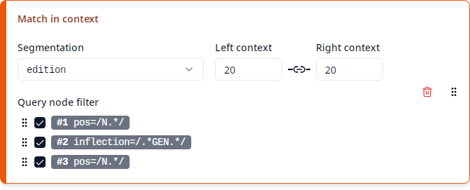 “Match in context” column